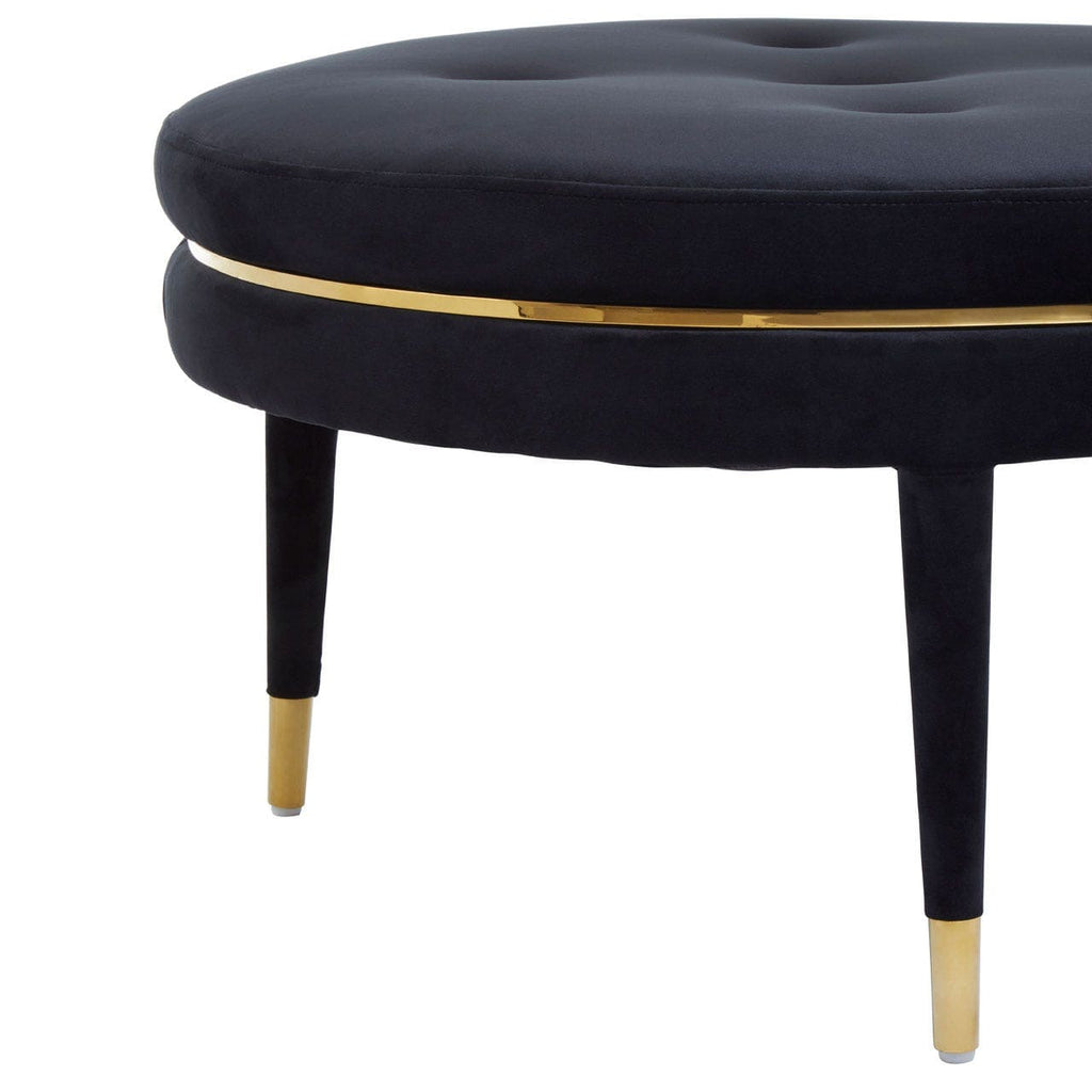 Black velvet deals footstool