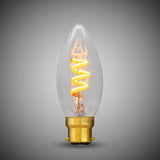 3W CANDLE C35 Dim to warm B22 Clear LED Bulb