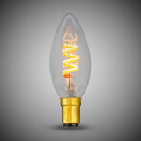 3W CANDLE C35 Dim to warm B15 Clear LED Bulb