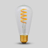 7W Edison ST64  Dim to warm  E27 Clear LED Bulb