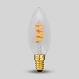 3W CANDLE C35 Dim to warm  E14 Clear LED Bulb