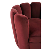 Arm Chairs, Recliners & Sleeper Chairs Grace Chair, Wine Velvet, Brushed Gold Stainless Steel