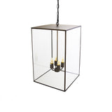 Langdon Lantern Pendant Light Large Blackened Brass