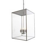 Langdon Lantern Pendant Light Large Blackened Brass